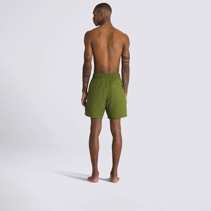 Boardshort Primary Solid Elastic Warm Weather Pesto