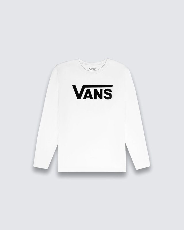 Camiseta Vans Classic Infantil White Black