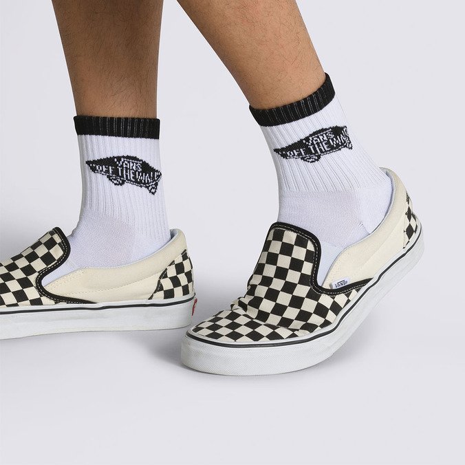 Meia Vans Art Half Crew 39/44 White-Black
