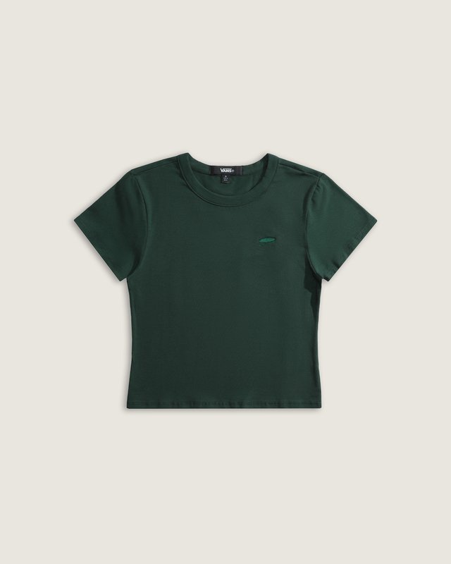 Camiseta Manga Curta Jersey Knit Top Oil Green