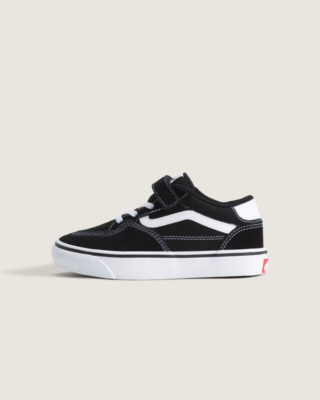 tênis skate rowan leather black white Infantil
