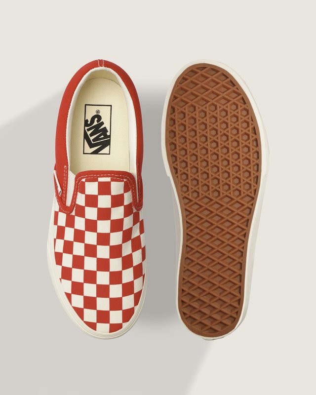 Tênis Slip-On Color Theory Checkerboard Tomato