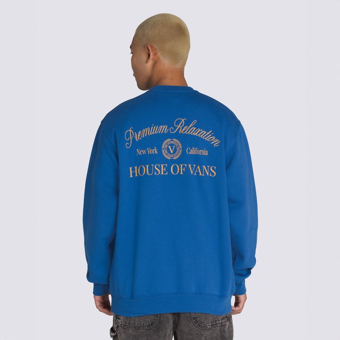 Moletom Relaxation Crew Premium True Blue