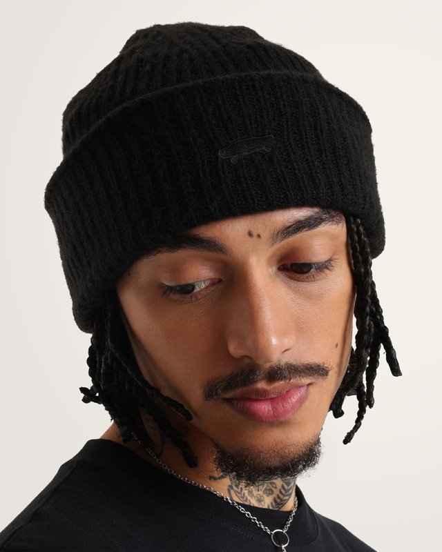 Touca Densmore Wide Cuff Beanie Black
