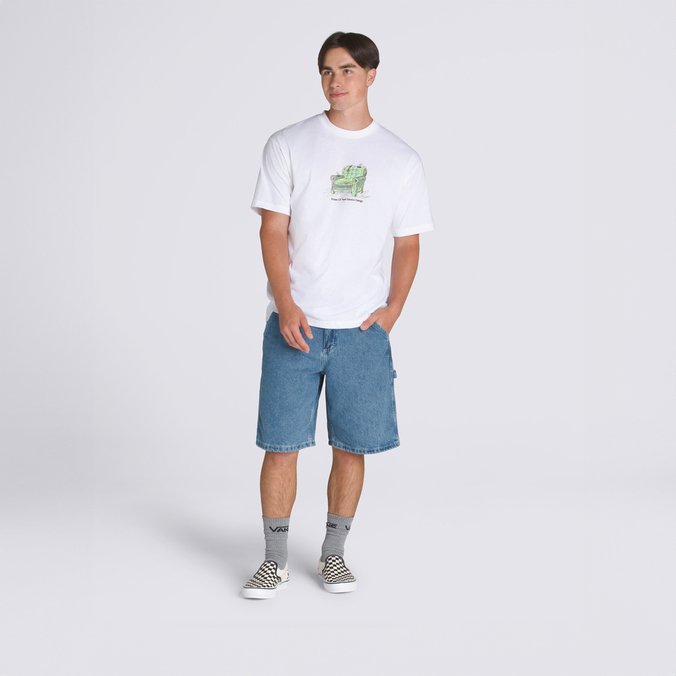 Bermuda Drill Chore Loose Denim Upland Stone Wash Blue