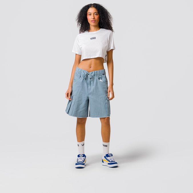 Camiseta Flying V Crew Crop Ii White