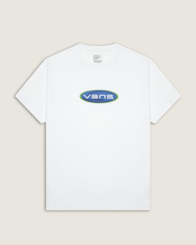 Camiseta Manga Curta Planet Vans White