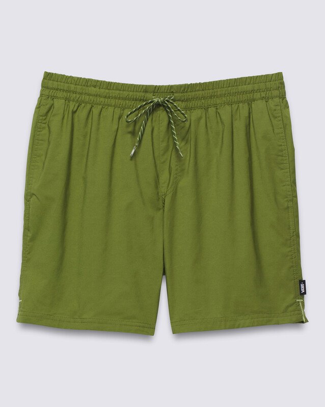 Boardshort Primary Solid Elastic Warm Weather Pesto