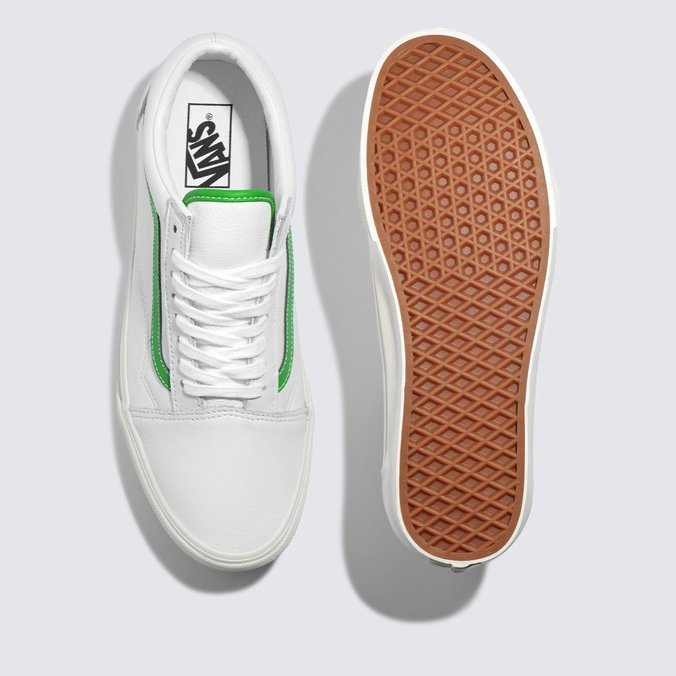 Tênis Old Skool Leather White Green