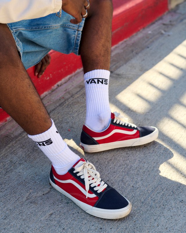Tênis Old Skool Frayed 2-tone Navy Red