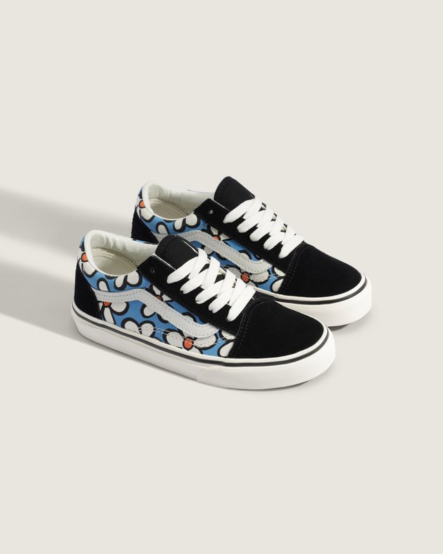 Tênis Old Skool Painted Floral Bright Azure Infantil