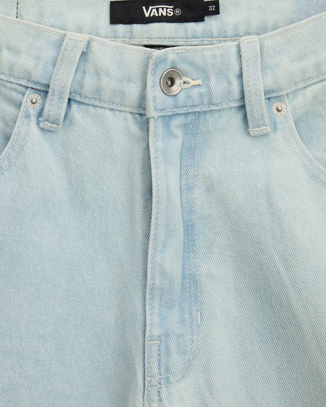 Calça Check 5 Loose Denim Blue Ice