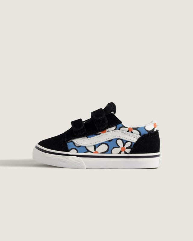 Tênis Old Skool V Painted Floral Bright Azure Infantil