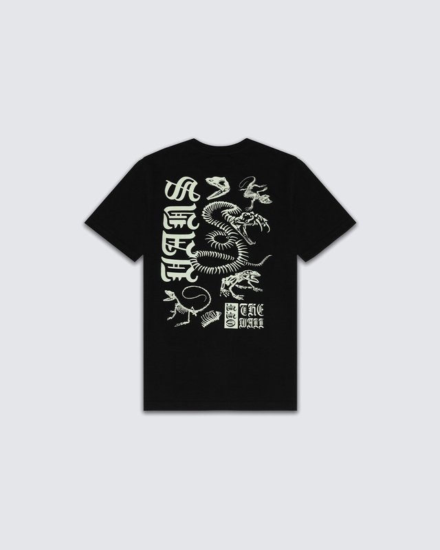 Camiseta Bone Yard Ss Black Infantil