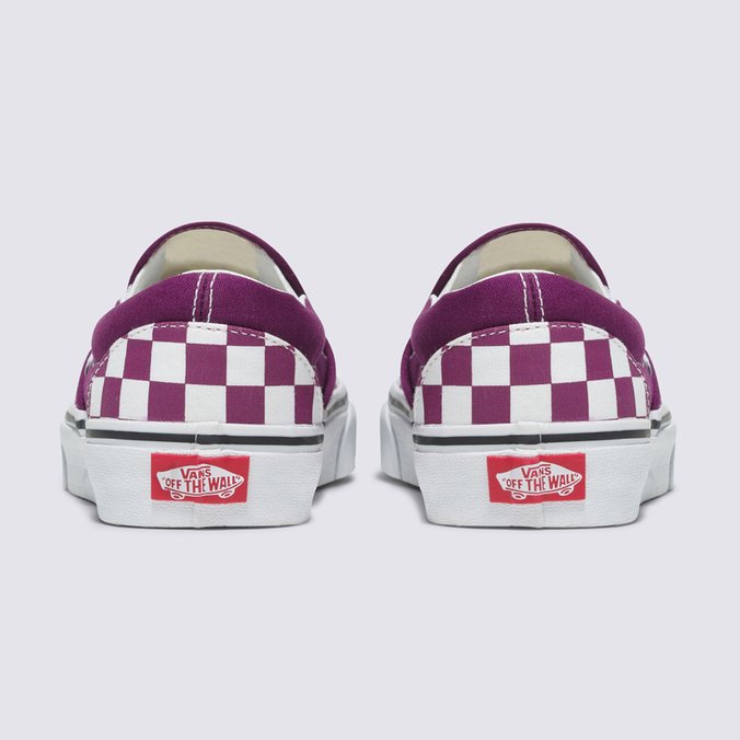 Tênis Slip-On Checkerboard Dark Purple