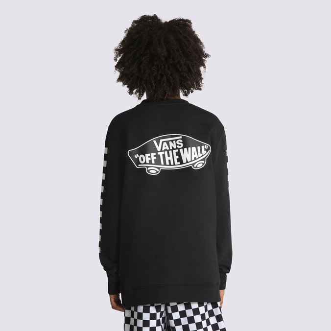 Moletom Exposition Check Crew Infantil Black