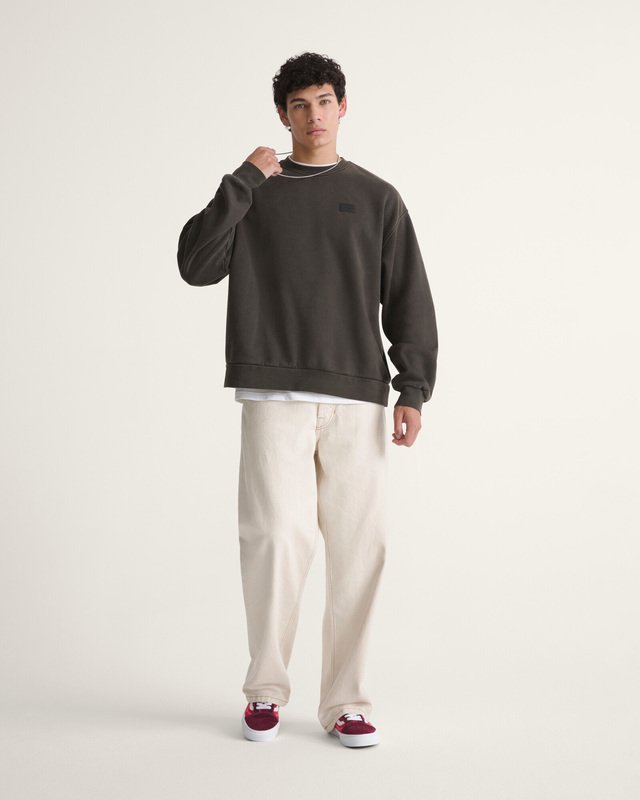 Calça Lx Check 5 Loose Denim Natural Seed 