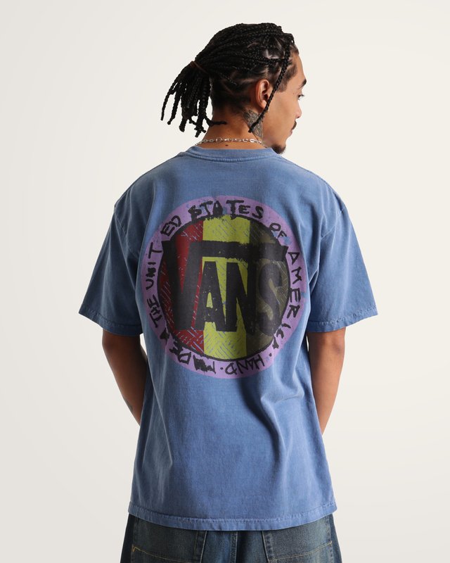Camiseta Manga Curta Blotched Circle True Navy