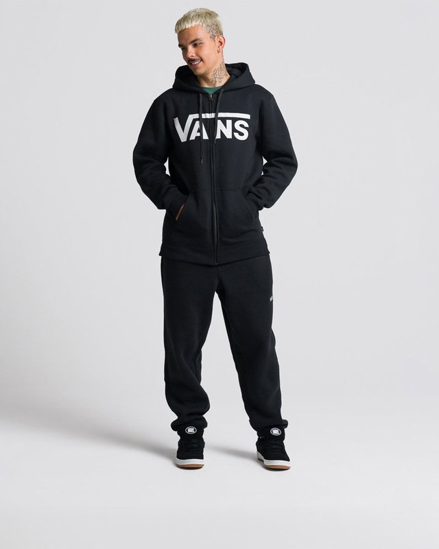 Moletom Vans Classic Zip Hoodie Ll Black White