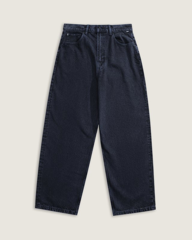 Calça Baggy Check-5 Acid Overdyed Denim Deep Indigo