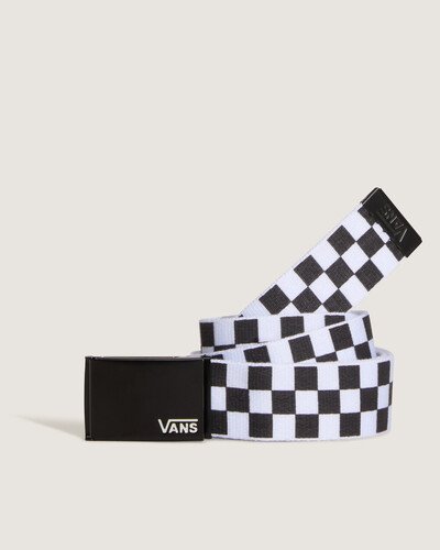 O Cinto Deppster Ii Web Black White traz uma estampa icônica em checkerboard em preto e branco. O cinto é confeccionado em 100% poliéster, com 116,8 cm de comprimento e fivela de pressão com aplicação da assinatura Vans em “Drop V”.