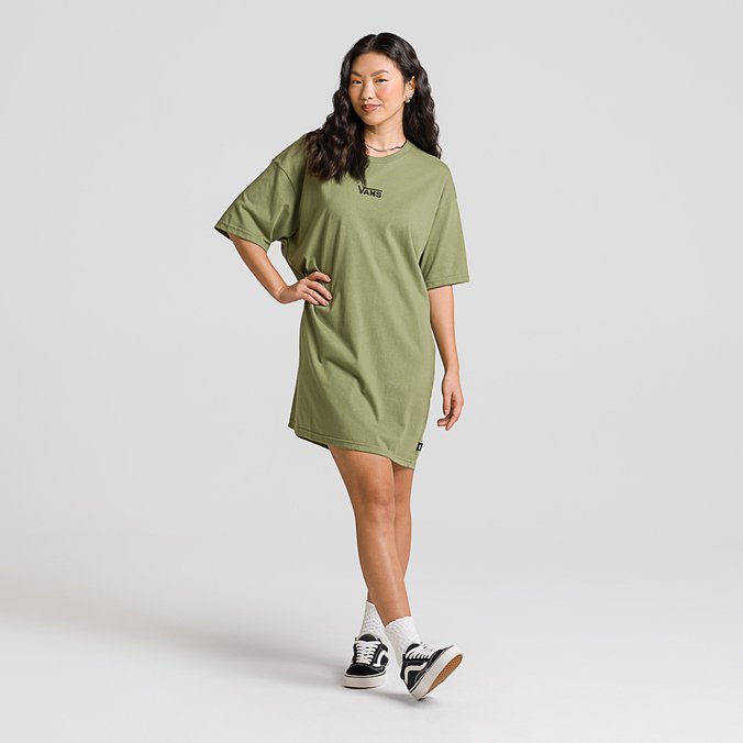 Vestido Vee Loden Green White