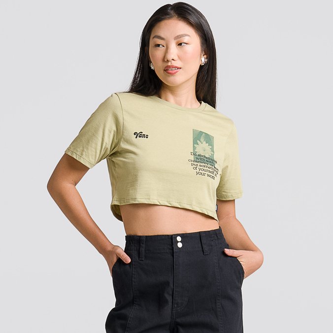 Camiseta Night Bloom Crew Crop II SS Elm