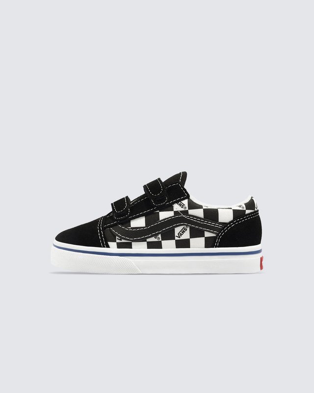 Tênis Old Skool Logo Check Black White Infantil