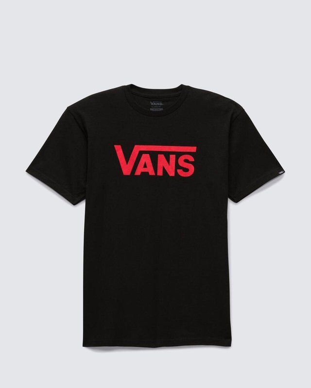 Camiseta Vans Classic SS Black Racing Red