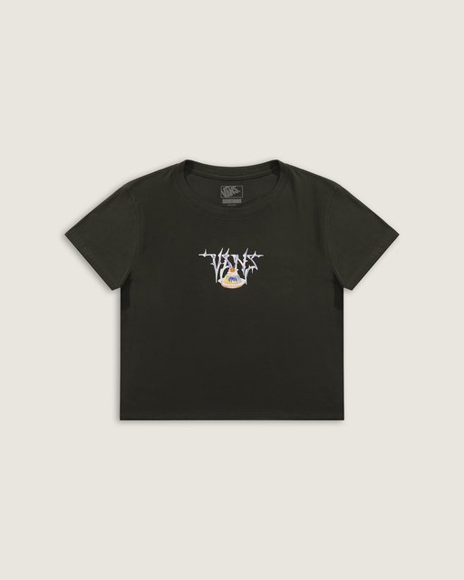 Camiseta Manga Curta Sweet Talk Ss Baby Tee Faded Black | Vans