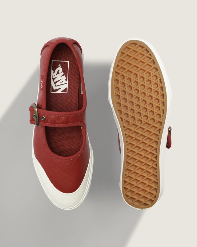 Tênis Mary Jane Marry Leather Bordeaux