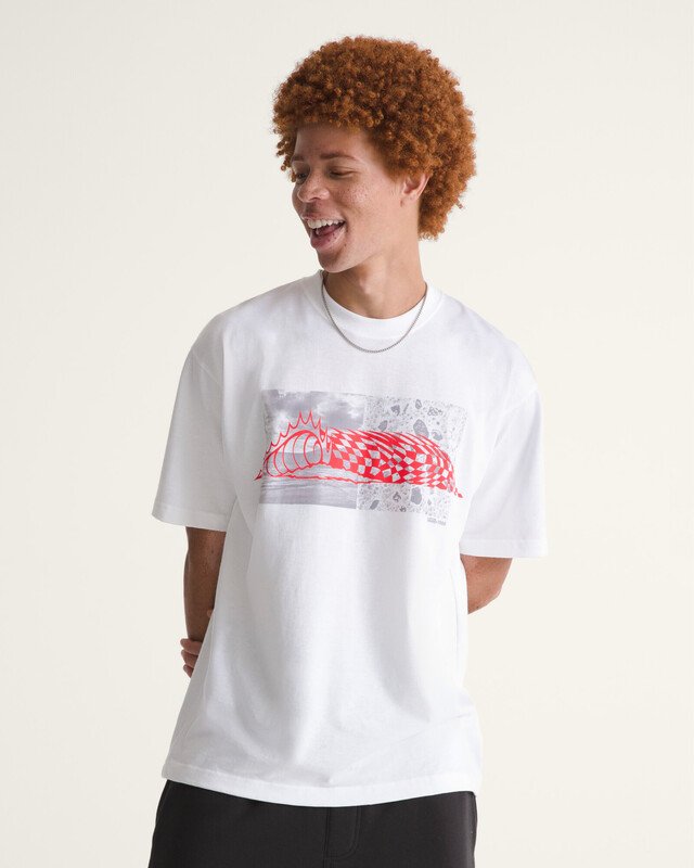 Camisa Manga Curta Wave Check White
