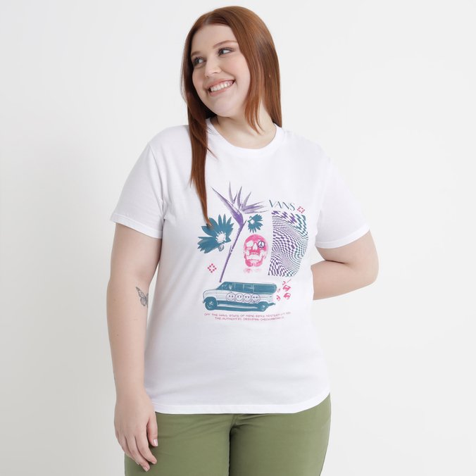 Camiseta Bit Collage Bff Ss White