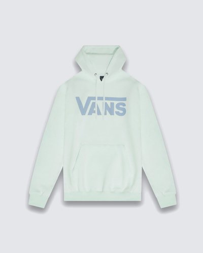 Um clássico é sempre clássico. A tradição que as peças Vans carregam na essência permitem um visual atemporal, que combina o estilo tradicional com o conforto aconchegante para os dias mais frios. O Moletom Ss Hint Of Mint é confeccionado em algodão e poliéster. O modelo é fechado, com bolso canguru. Possui capuz com cadarço para regulagem, barra e punhos canelados. Traz estampa frontal exclusiva em silk à base d’água, com assinatura Vans em “Drop V”, centralizada na altura do peito.