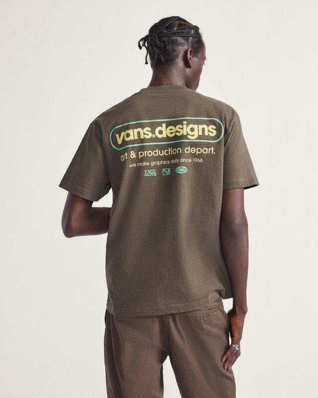 Camiseta Ss Art Production Coal Brown