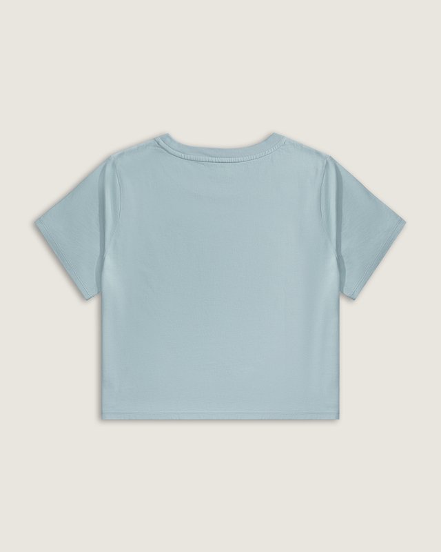 Camiseta Manga Curta Baby Tee Sano  Dawn Mist