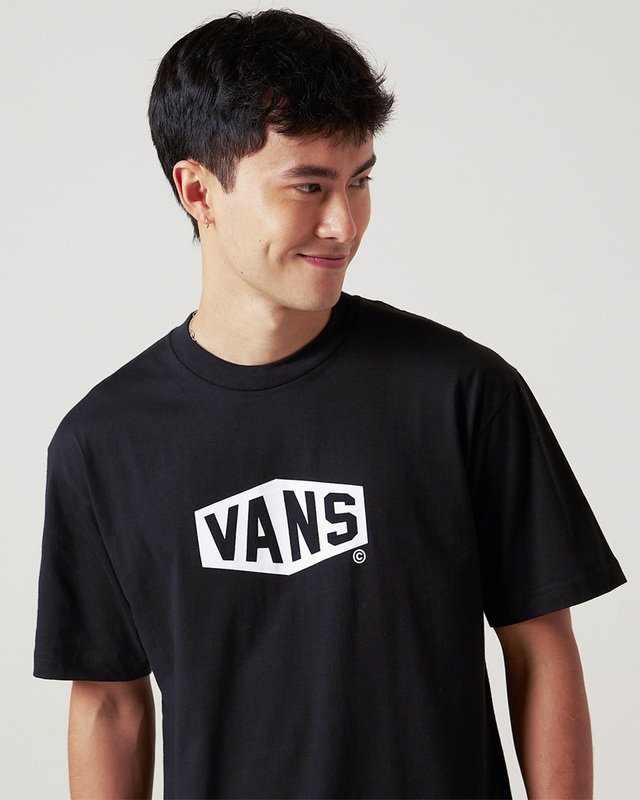 Camiseta Ss Hex Black White | Vans