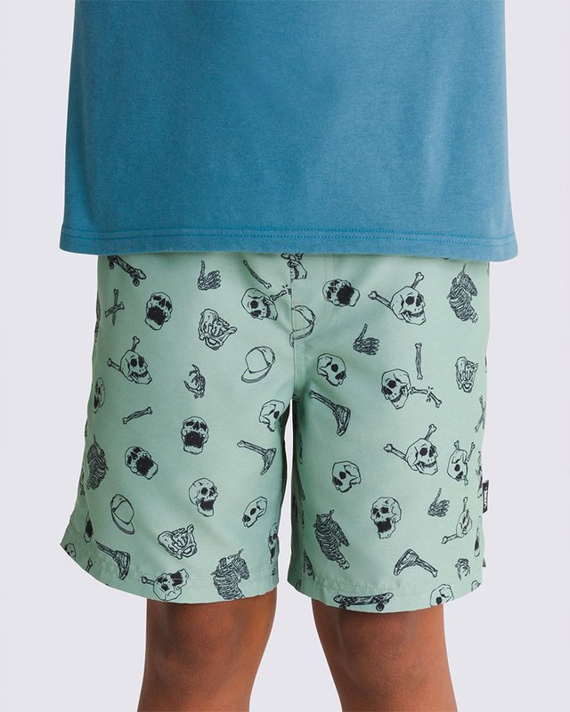 Boardshort Primary Print Elastic Iceberg Green