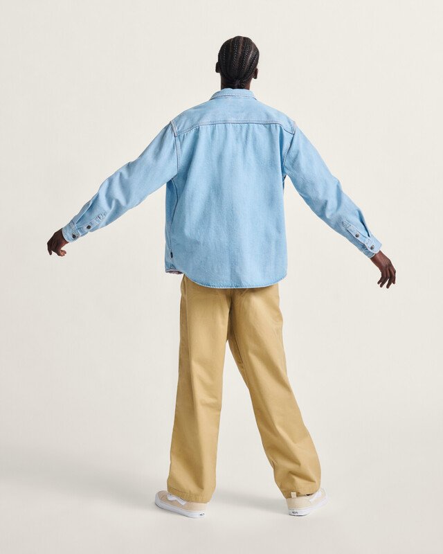 Camisa LS Faded Denim