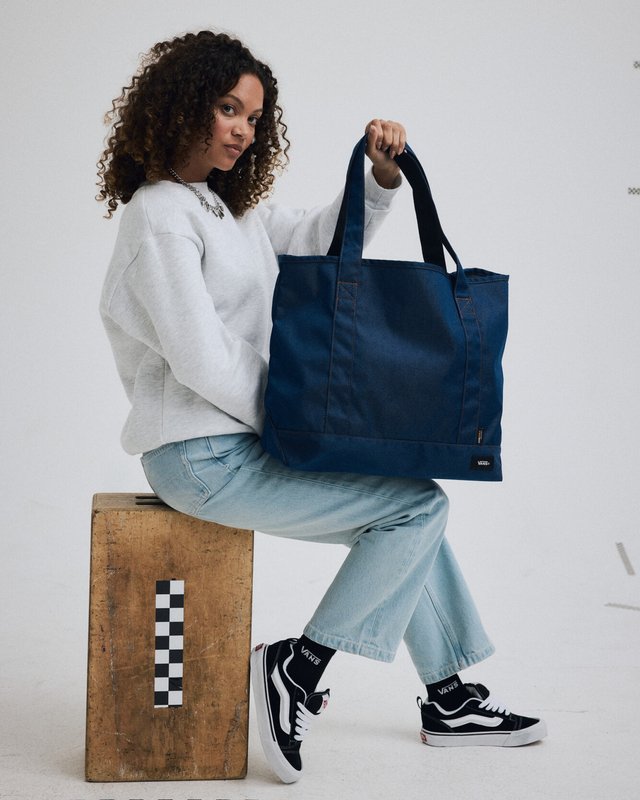 Bolsa Pergs Tote Stone Wash Blue