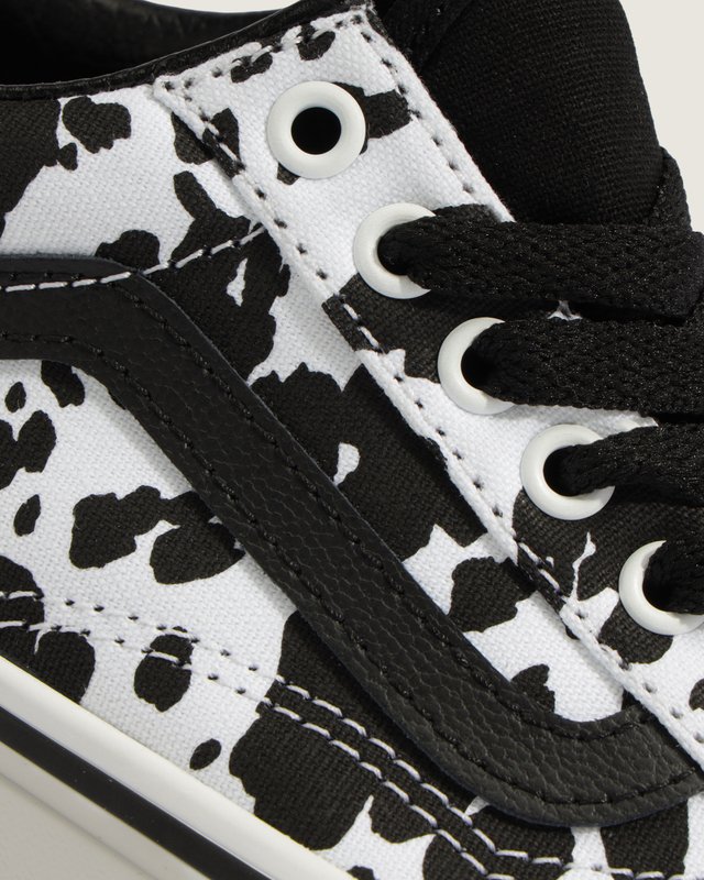 Tênis Old Skool Cow Black White Infantil