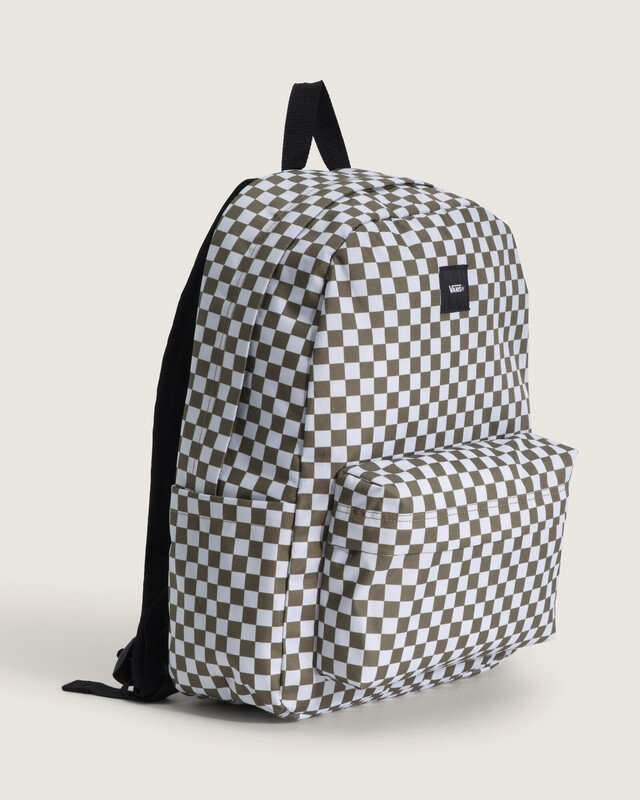 Mochila Old Skool Check Olive Brown
