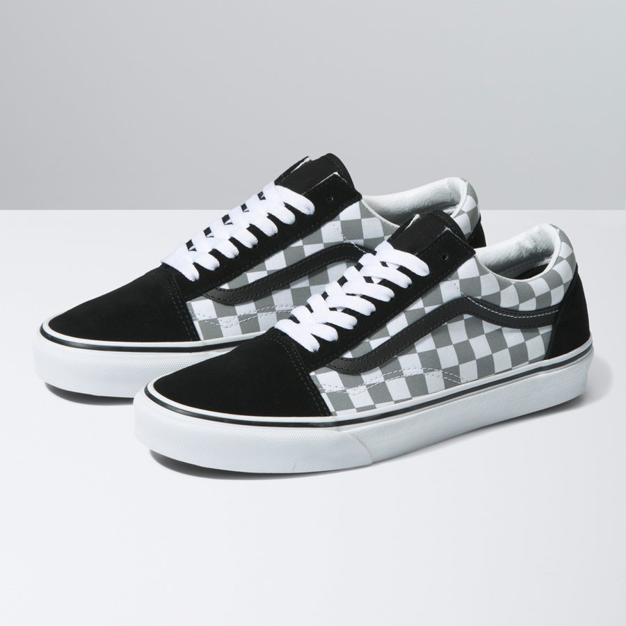 checkered reflective vans