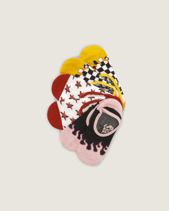 Meia Canoodle Racing Red Checkerboard (3 Pack)