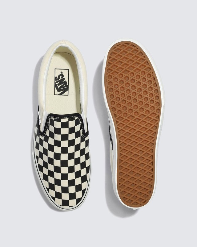 Tênis Slip-On Plataforma Checkerboard Black White
