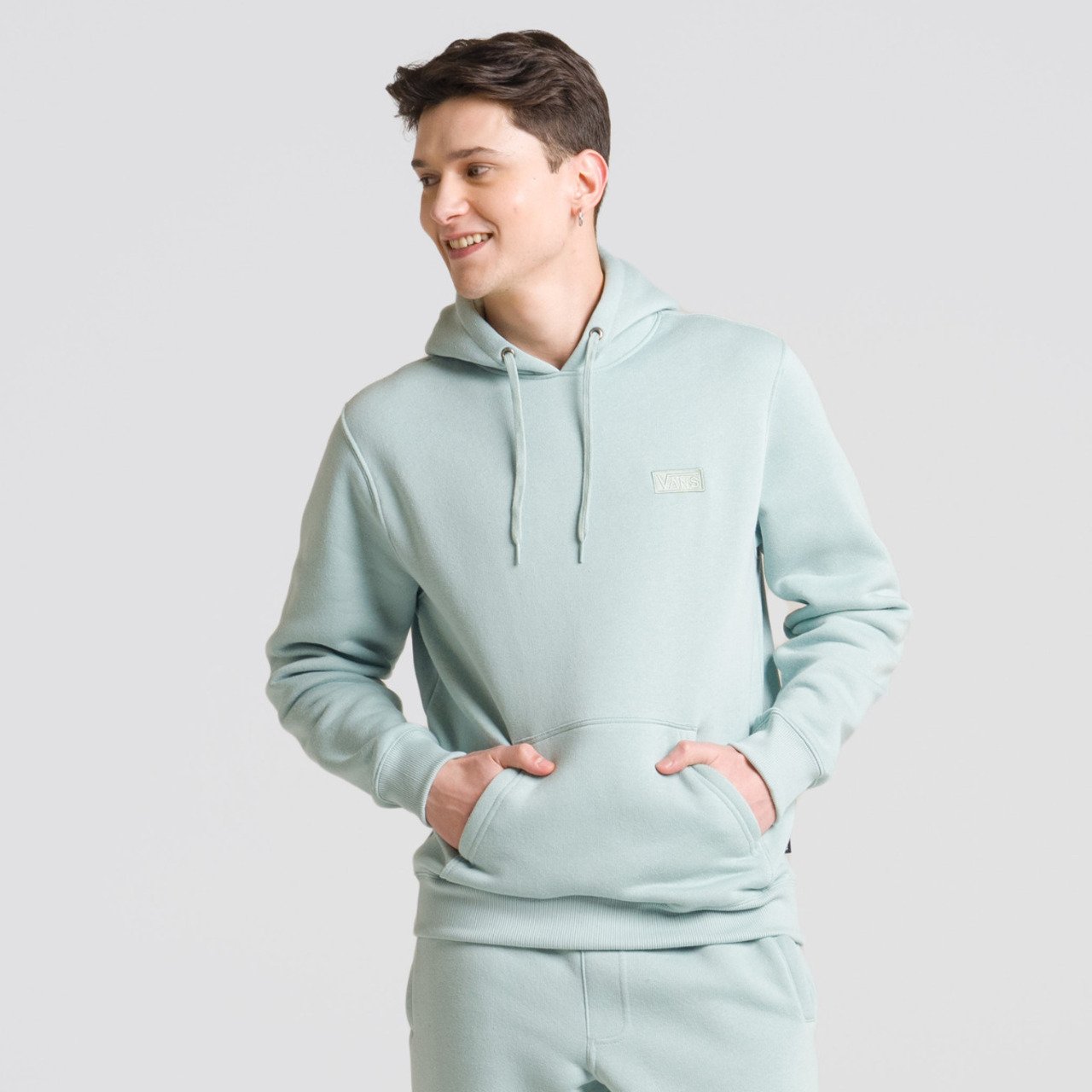 Moletom Core Basic Pullover Gray Mist