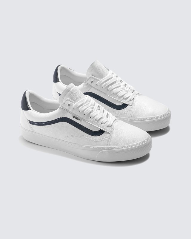 Tênis Old Skool Leather White Navy