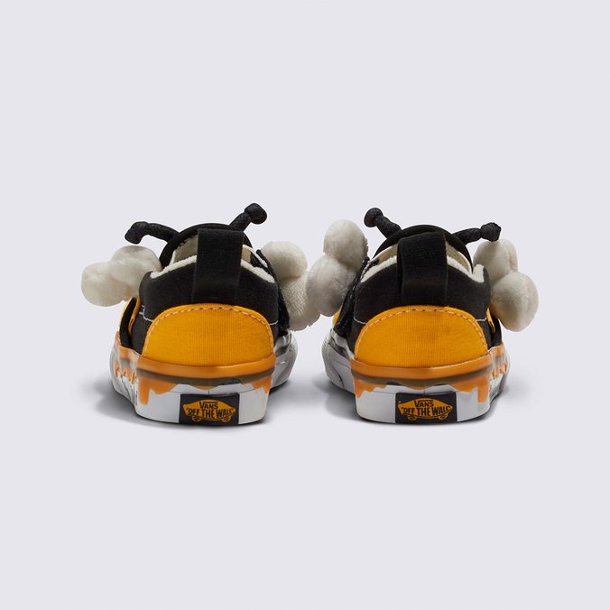 Tênis Slip-On V Infantil Kids Bee Black Yellow