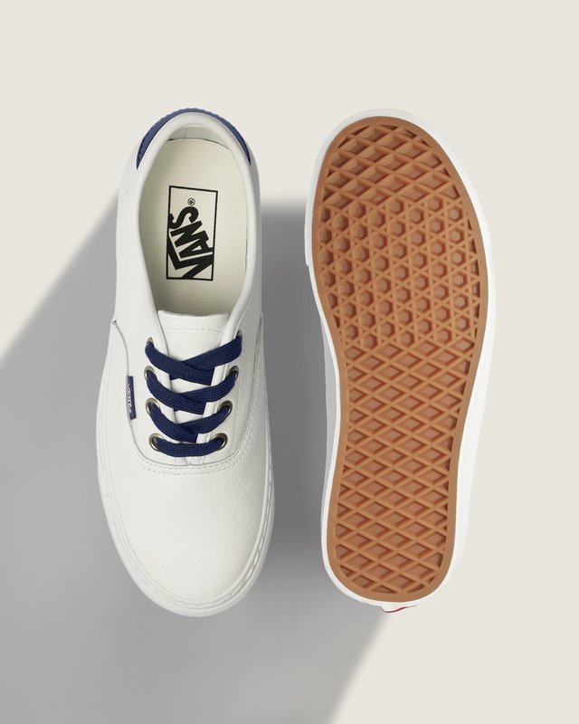 Tênis Authentic Leather White Navy