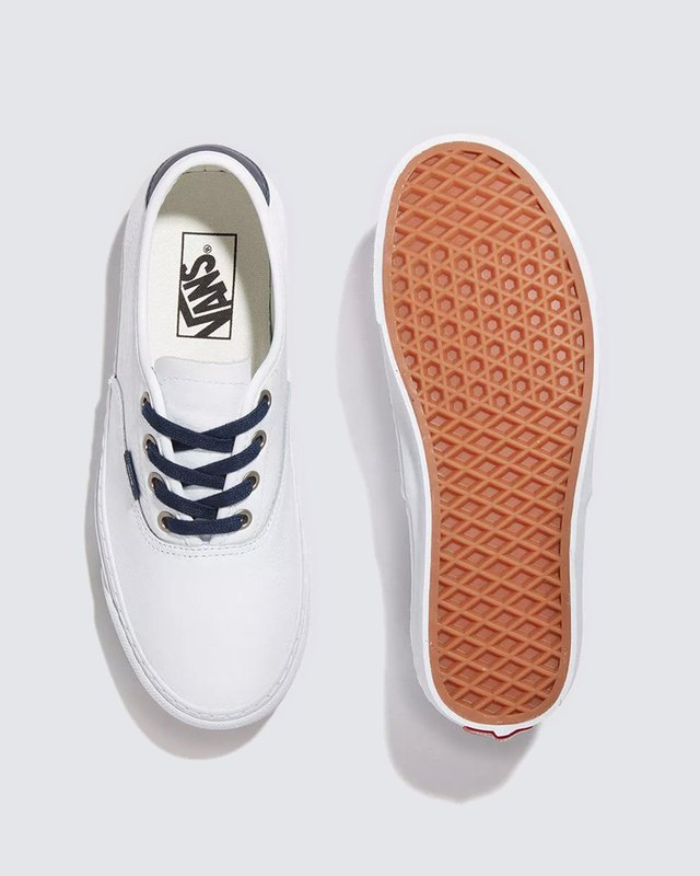 Tênis Authentic Leather White Navy
